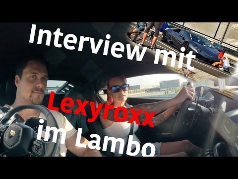 Youtuber-Interview mit Lexy Roxx in ihrem Lamborghini Huracan