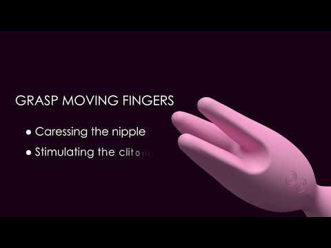 Nymph - A Soft Moving Finger Vibrator with Vibrating Head